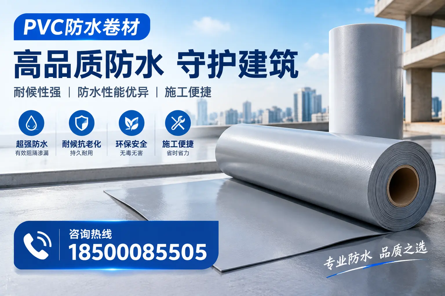 PVC防水卷材的防水效果评测，适合通化的科学依据